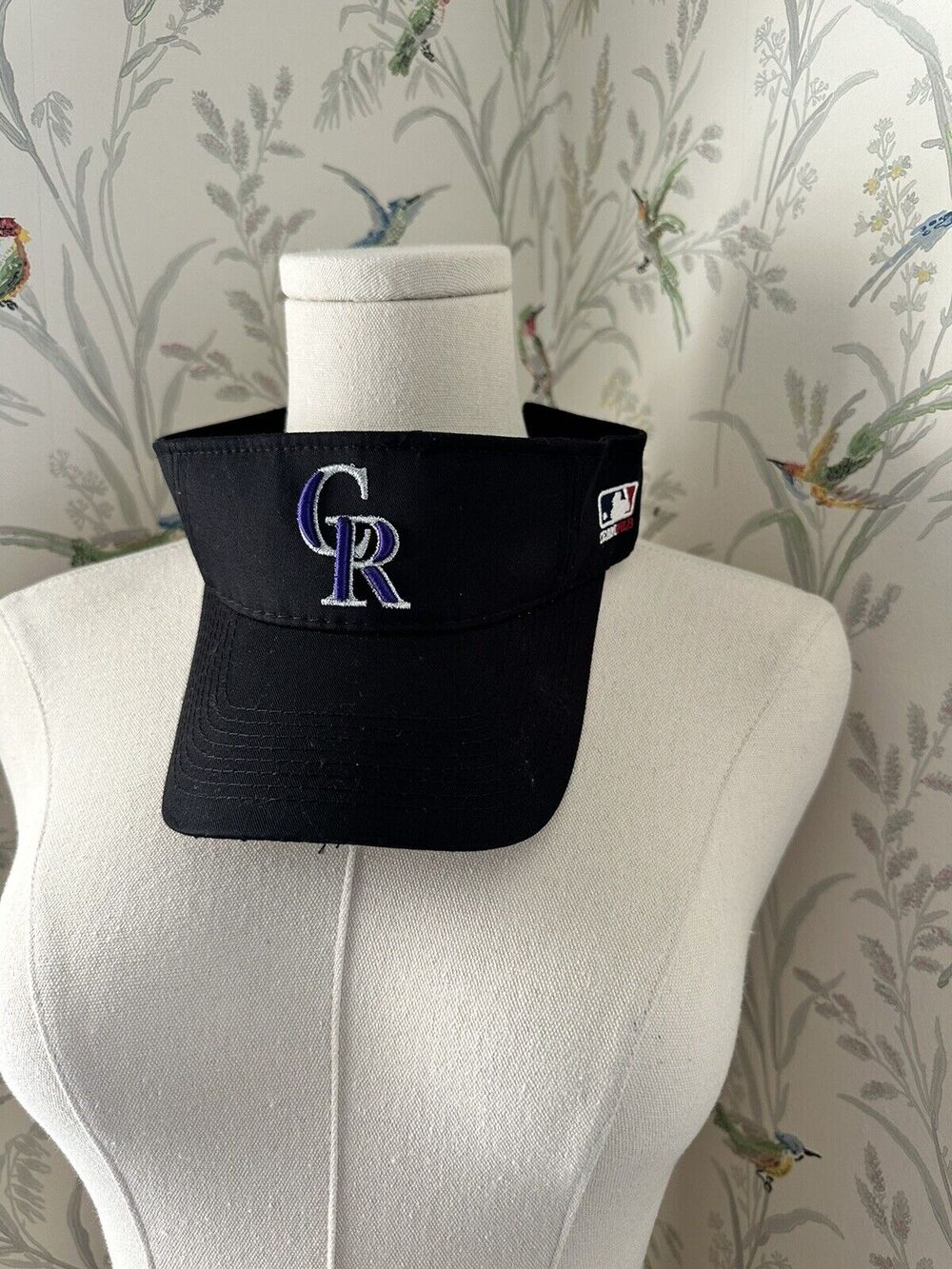 Colorado Rockies MLB OC Sports Black Golf Sun Visor Hat Cap Adult Adjustable